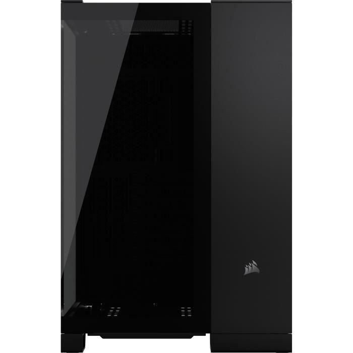 Caja para PC - CORSAIR - Cámara media torre de vidrio templado 6500X con doble cámara - Negro 2 Caja para PC - CORSAIR - Cámara media torre de vidrio templado 6500X con doble cámara - Negro 2