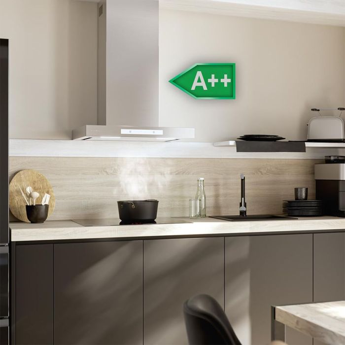 Cecotec Campana Convencional Bolero Flux TT 608000 Slim Glass 60 cm Blanca A++ 12 Cecotec Campana Convencional Bolero Flux TT 608000 Slim Glass 60 cm Blanca A++ 12