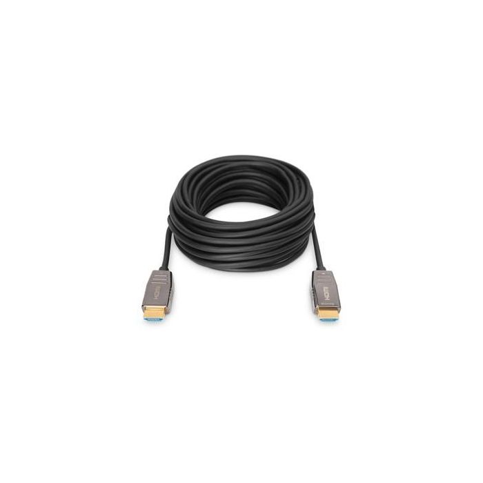 DIGITUS HDMI AOC Hybrid Glasfaserkabel UHD 8K 20m schwarz