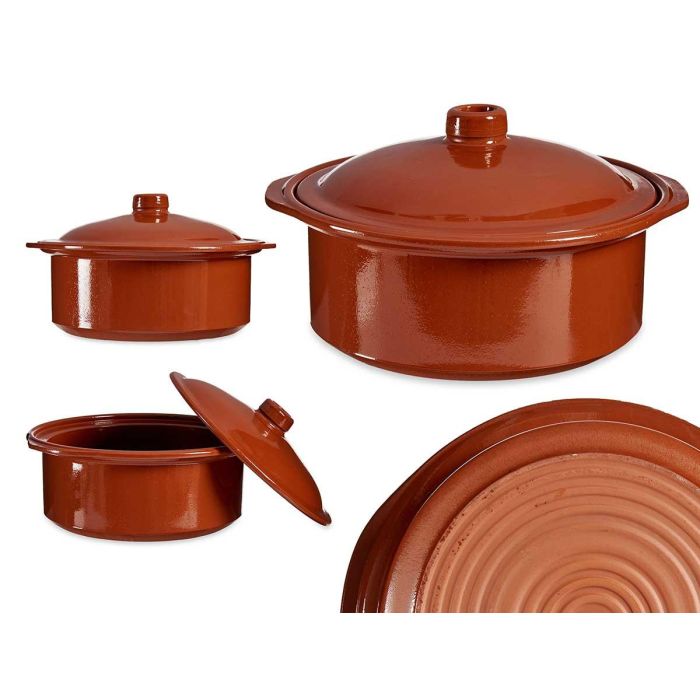 Cocotte La Dehesa 4,5 L, barro refractario, color miel, 33x17.5x30.5 cm (2 Unidades) Cocotte La Dehesa 4,5 L, barro refractario, color miel, 33x17.5x30.5 cm (2 Unidades)