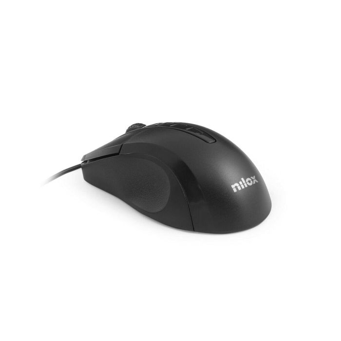 Ratón Óptico Nilox MOUSB1001 1000 DPI Negro 1 Ratón Óptico Nilox MOUSB1001 1000 DPI Negro 1