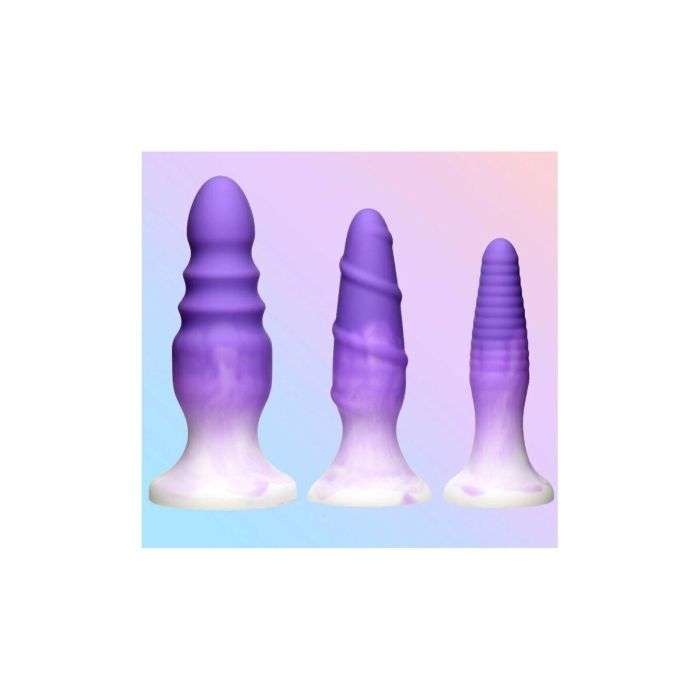 Plug Anal XR Morado Silicona Set 3 Piezas 5