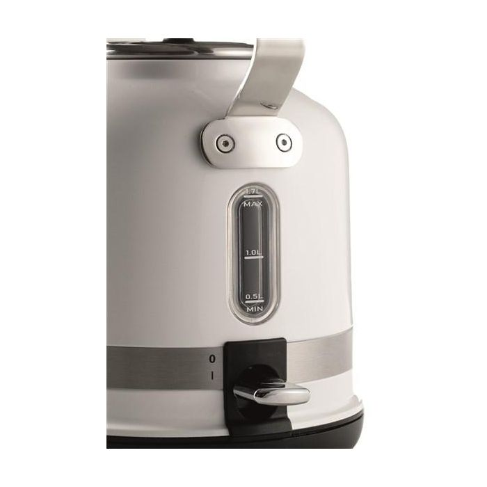 Ariete Hervidor Eléctrico Moderna 2854/01 Blanco 1.7 Litros Acero Inoxidable con Termómetro Apagado Automático 3