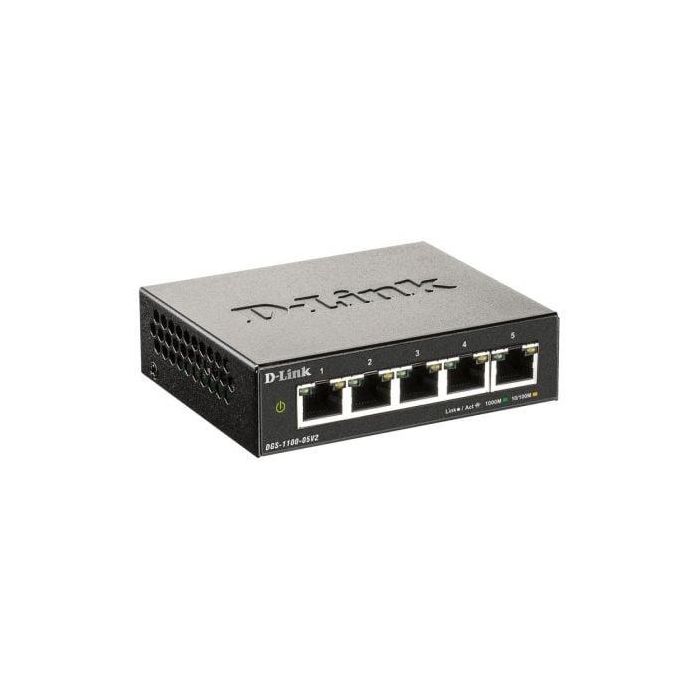 Switch D-Link DGS-1100-05V2 5 Puertos/ RJ-45 10/100/1000 Switch D-Link DGS-1100-05V2 5 Puertos/ RJ-45 10/100/1000