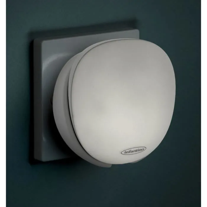 Infantino Luz Nocturna Recargable de Búho, Luz de Pared Nómada y Recargable para Bebés, Hasta 60 Horas de Duración 2