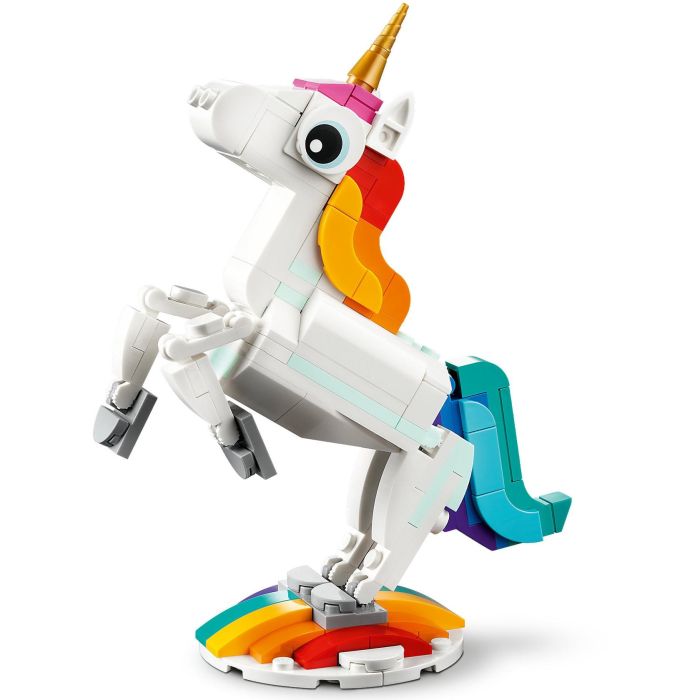 LEGO 31140 Unicornio Mágico Set Construcción Creator 3en1 Articulado Caballito de Mar Pavo Real +7 Años 2 LEGO 31140 Unicornio Mágico Set Construcción Creator 3en1 Articulado Caballito de Mar Pavo Real +7 Años 2