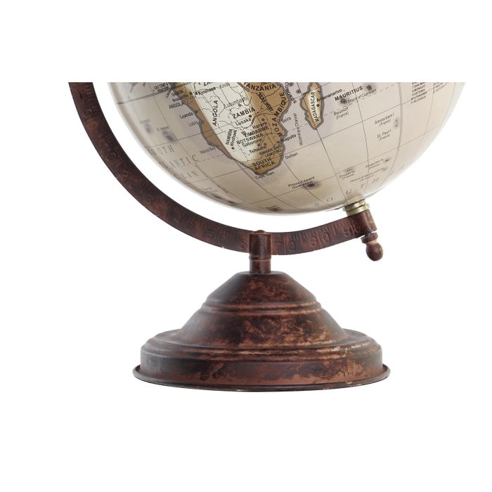 DKD Home Decor Globo Terraqueo Vintage Marron 18 x 32 x 20 cm 1