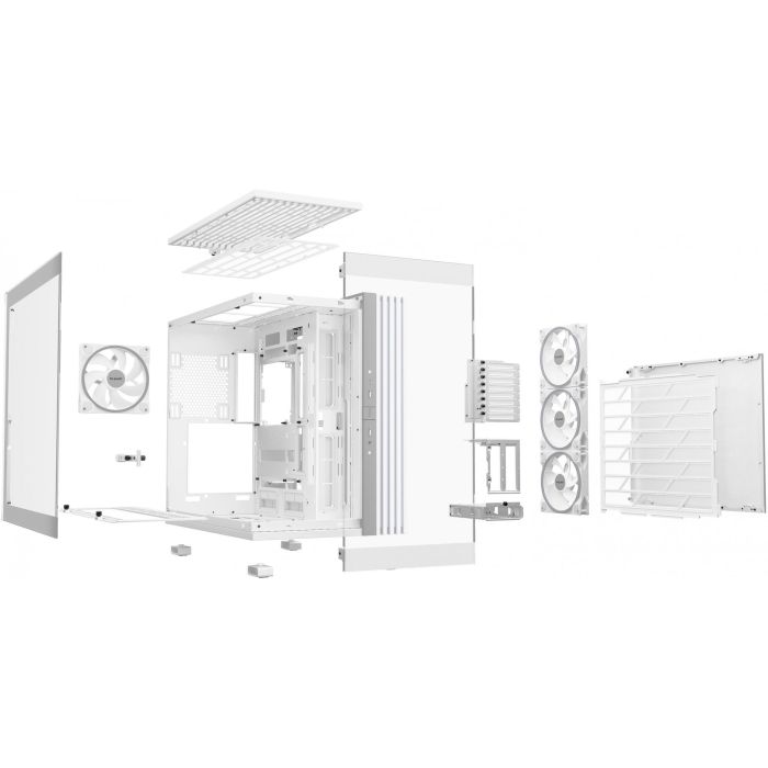 Be Quiet! LIGHT BASE 900 FX White Full Tower PC Blanco ATX EATX Micro ATX Mini-ITX XL-ATX ABS Vidrio SGCC Juego Iluminación RGB 3