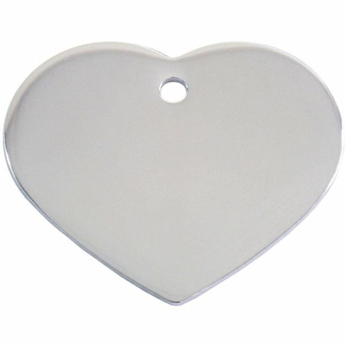 Placa identificativa para collar Imarc Heart Plateado 1