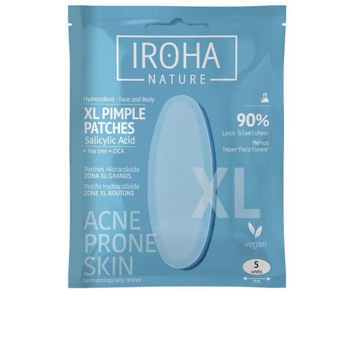 Iroha Acne Prone Skin Parches Hidrocoloide XL 5 Unidades Iroha Acne Prone Skin Parches Hidrocoloide XL 5 Unidades