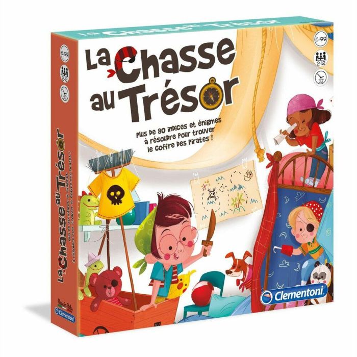 Clementoni La Búsqueda del Tesoro - Juego de Mesa Personalizable con 24 Tableros y 48 Acertijos Visuales, incluye Cofre 0 Clementoni La Búsqueda del Tesoro - Juego de Mesa Personalizable con 24 Tableros y 48 Acertijos Visuales, incluye Cofre 0