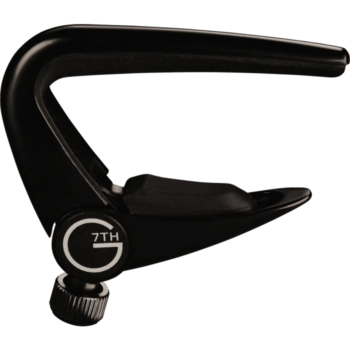 G7Th Cejilla para Acústica 6 Cuerdas - Negra