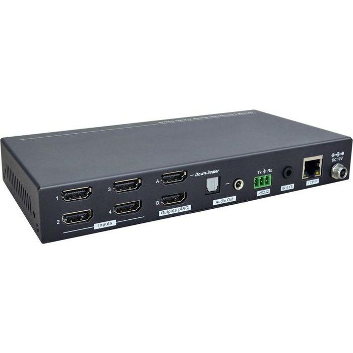 Vivolink HDMI 2.0 4x2, 4K@60Hz, 18Gbps, HDCP 2.2, SPDIF, 3.5mm, RS-232, 200x28.5x100 mm 6 Vivolink HDMI 2.0 4x2, 4K@60Hz, 18Gbps, HDCP 2.2, SPDIF, 3.5mm, RS-232, 200x28.5x100 mm 6