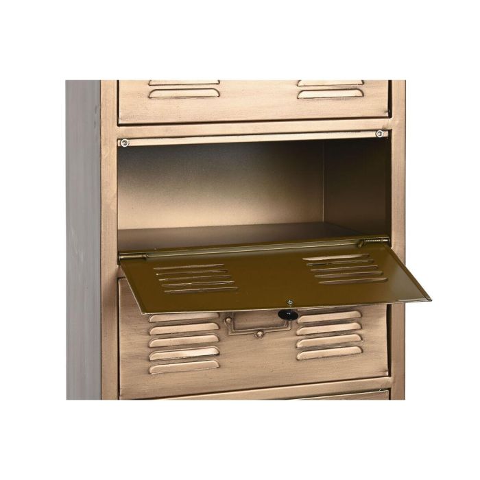 Cajonera Home ESPRIT Dorado Metal Loft 40 x 34 x 139 cm 4 Cajonera Home ESPRIT Dorado Metal Loft 40 x 34 x 139 cm 4
