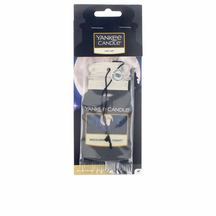 Yankee Candle Car Jar Paper Ambientador Coche Midsummer's Night - Fragancia duradera hasta 4 semanas