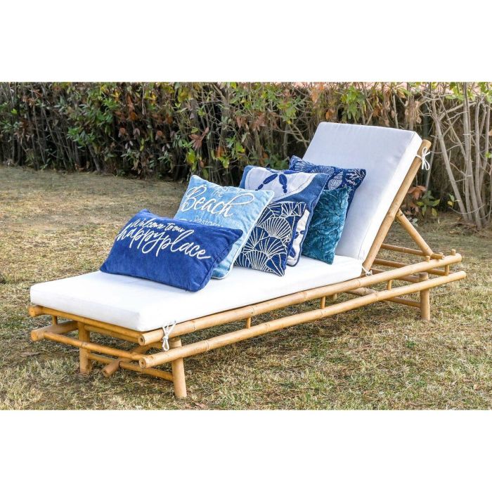 Tumbona Terraza Y Jardin DKD Home Decor Marron Crudo 75 x 36 x 211 cm 8