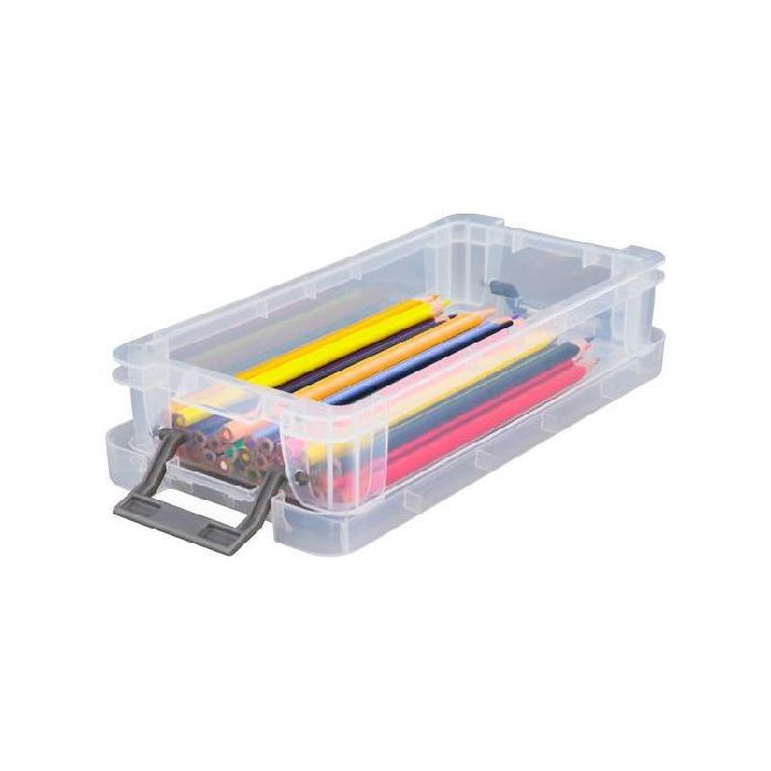 Archivo 2000 Caja de Almacenaje 0,75L PP Transparente Apilable con Tapa 235x115x50 mm Archivo 2000 Caja de Almacenaje 0,75L PP Transparente Apilable con Tapa 235x115x50 mm