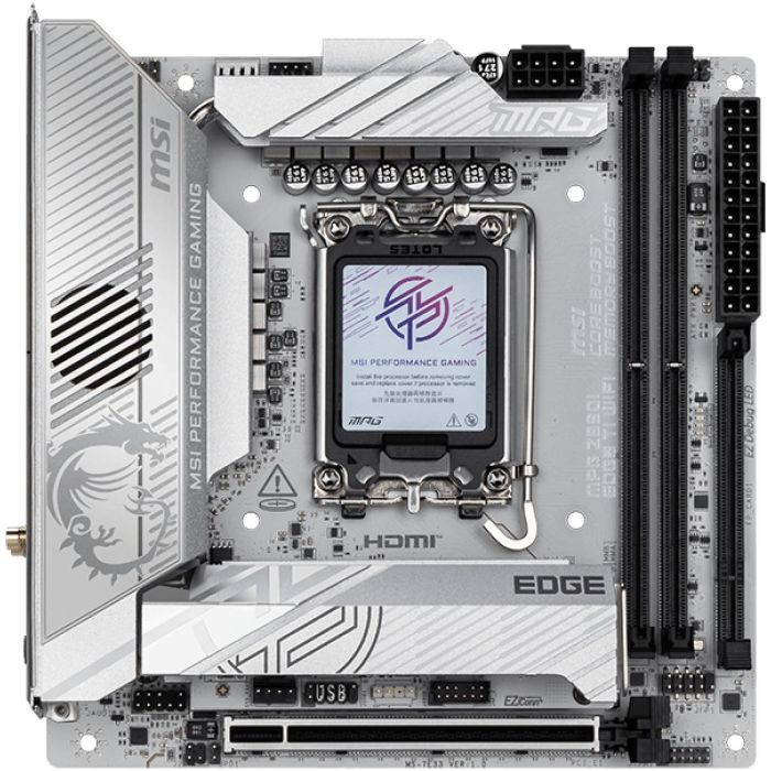 MSI 911-7E33-004 MPG Z890I EDGE TI WiFi Placa Base mini ITX Intel Z890 LGA 1851 DDR5 Wi-Fi 7 1
