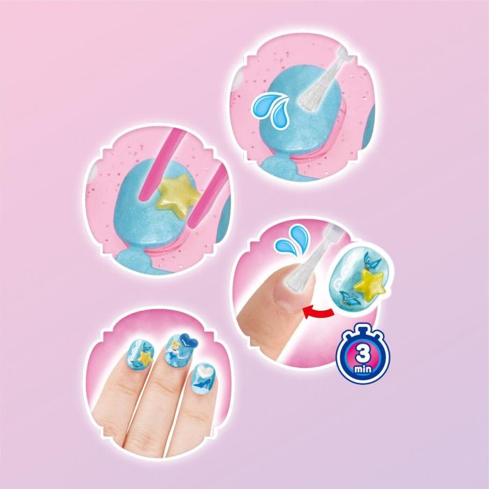 La caja de manicura de las princesas de Disney - Aquabeads - uñas que se adhieren con agua 2