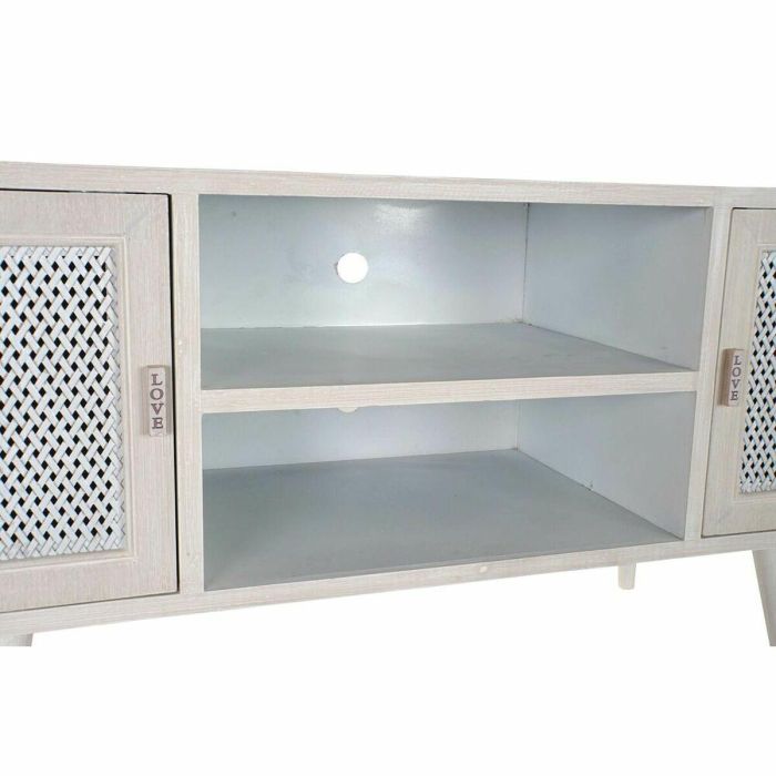 Mueble Tv Moderno DKD Home Decor Blanco 41 x 61 x 110 cm 5