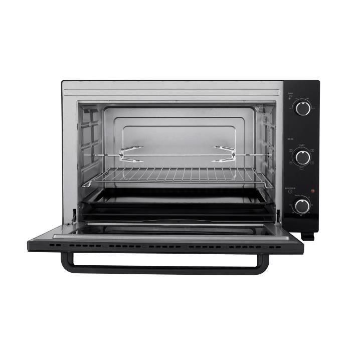 Continental Edison CEMF80B - Horno eléctrico Mini con ventilador - Negro - L68 x H42,8 x Pr 48 cm 1