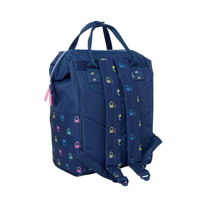 Mochila para Portátil Benetton Cool Azul marino 27 x 40 x 19 cm 3 Mochila para Portátil Benetton Cool Azul marino 27 x 40 x 19 cm 3