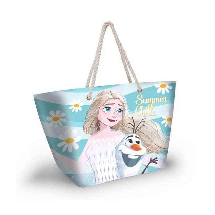 Karactermania Bolsa de Playa Soleil Frozen 2 Chill Azul Poliéster 52x17x37 cm