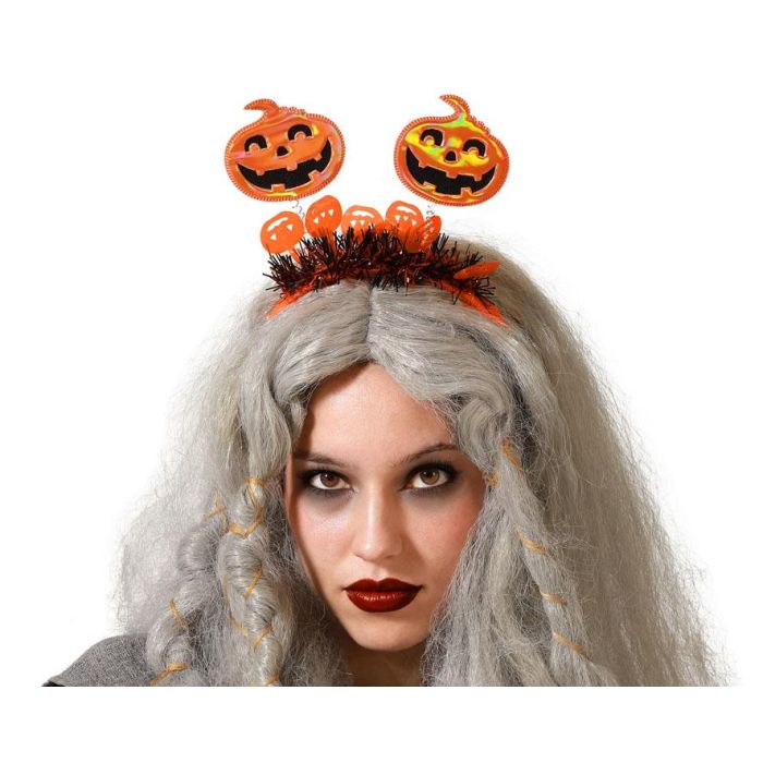 Diadema Halloween Calabazas Mujer Adulto con Muelles 0 Diadema Halloween Calabazas Mujer Adulto con Muelles 0