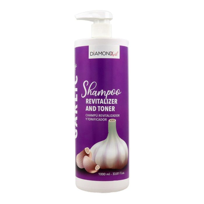 Diamond Girl Champú Revitalizador y Tonificador de Ajo para Cabellos Tratados - 1000 ml