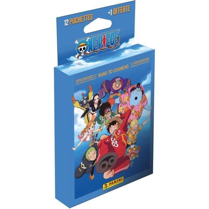 Panini PAN8051708023640 Blister ONE PIECE ROAD TO EGGHEAD - 12 bolsillos + 1 gratis - 65 cartas 1