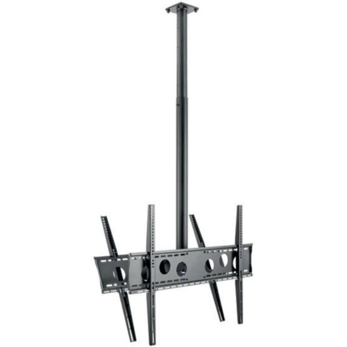 Hagor HA DH Duo L Soporte de Techo Doble para 2 TV de 55-75" con Ajuste de Altura y Giro - VESA 800x600mm Negro