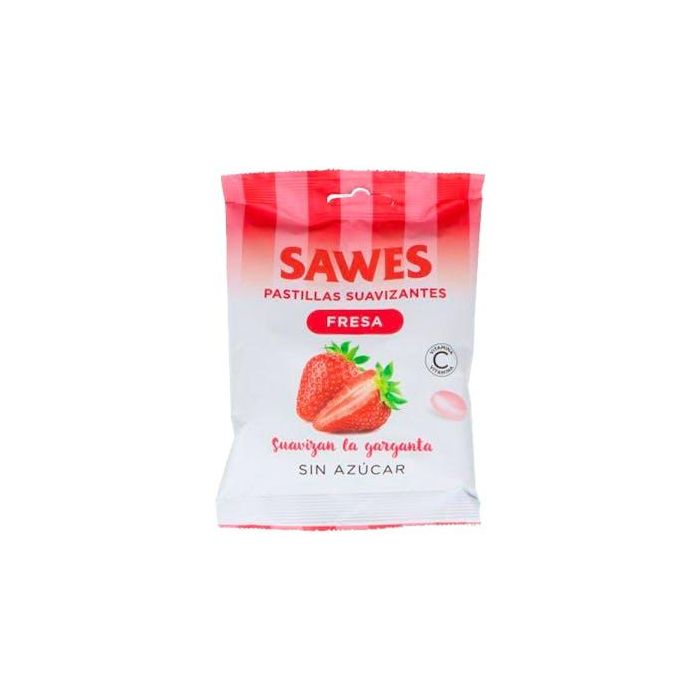 Sawes Pastillas Suavizantes sin Azúcar Fresa 50 G