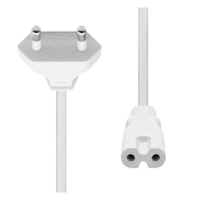 ProXtend Power Cord Euro to C7 3M White 1 ProXtend Power Cord Euro to C7 3M White 1