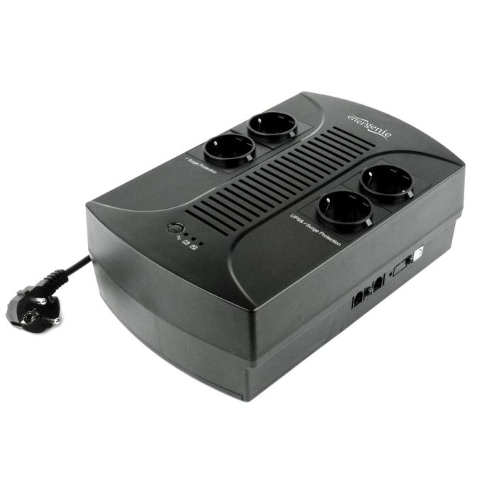Gembird EG-UPS-001 Sistema de Alimentación Ininterrumpida (UPS) 0.65 kVA 390W 4 Salidas AC Negro Compacto Gembird EG-UPS-001 Sistema de Alimentación Ininterrumpida (UPS) 0.65 kVA 390W 4 Salidas AC Negro Compacto