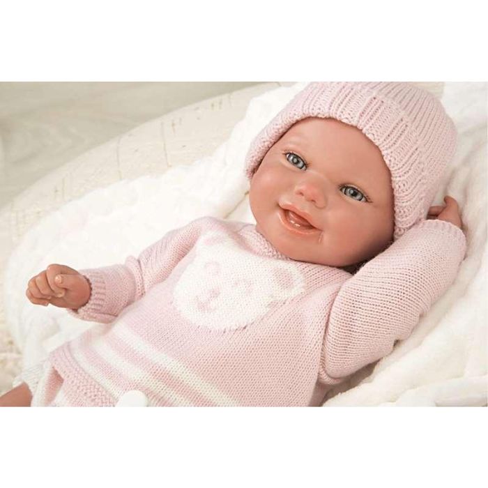 Muñeca reborn adriana con manta. incluye el chupete. (muñeco con peso)40 cm 2