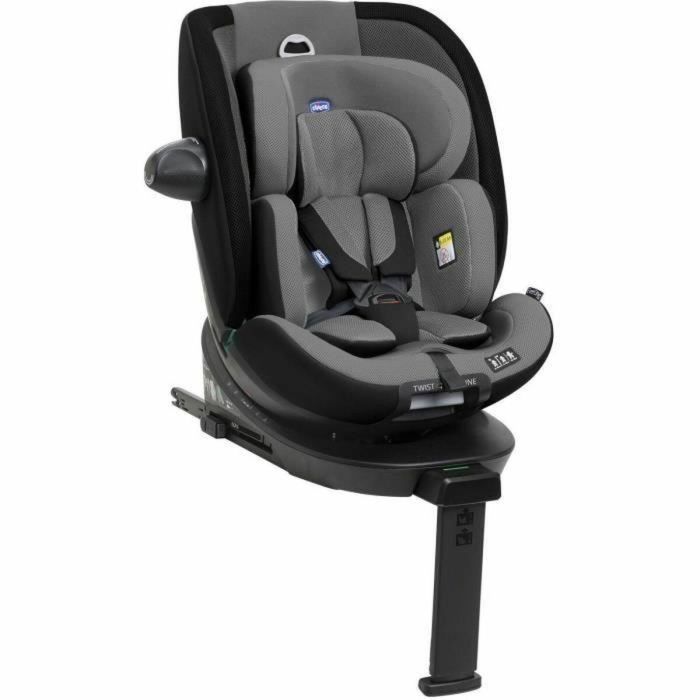 Chicco Silla de Coche EVERONE Grupo 0/1/2/3 I-Size Giratoria Reclinable Reductora Gris Negro CHI8058664181117