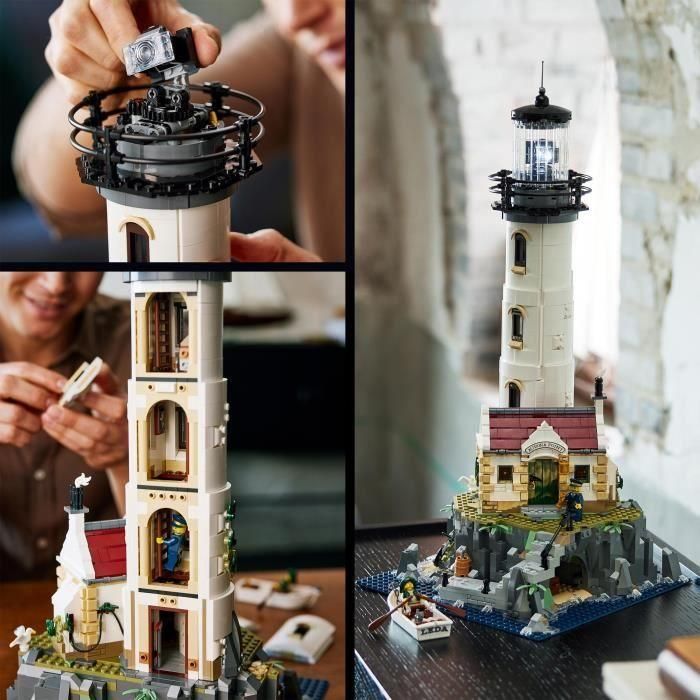 LEGO 21335 Ideas El faro motorizado, modelo para construir, idea de regalo, decoración del hogar, con minifigurinas marinas, actividad manual 3 LEGO 21335 Ideas El faro motorizado, modelo para construir, idea de regalo, decoración del hogar, con minifigurinas marinas, actividad manual 3