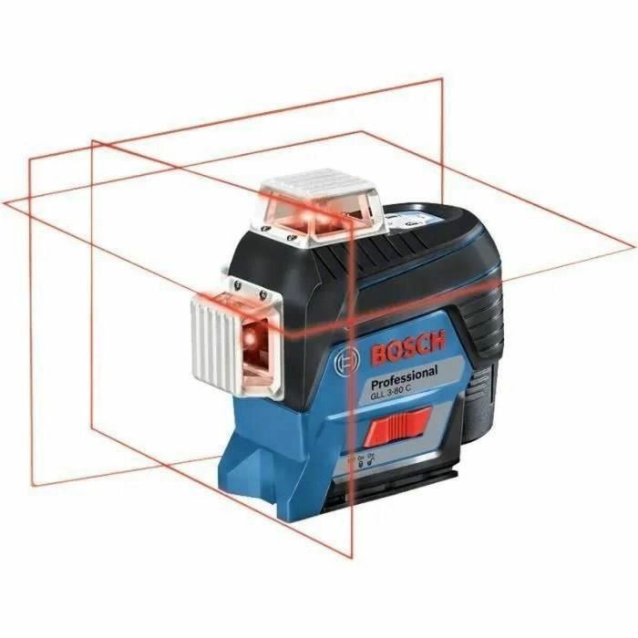 Bosch Professional 0601063R02 Láser de Línea 12V GLL 3-80 C + Batería GBA 2Ah + Cargador + Caja L-BOXX 0 Bosch Professional 0601063R02 Láser de Línea 12V GLL 3-80 C + Batería GBA 2Ah + Cargador + Caja L-BOXX 0