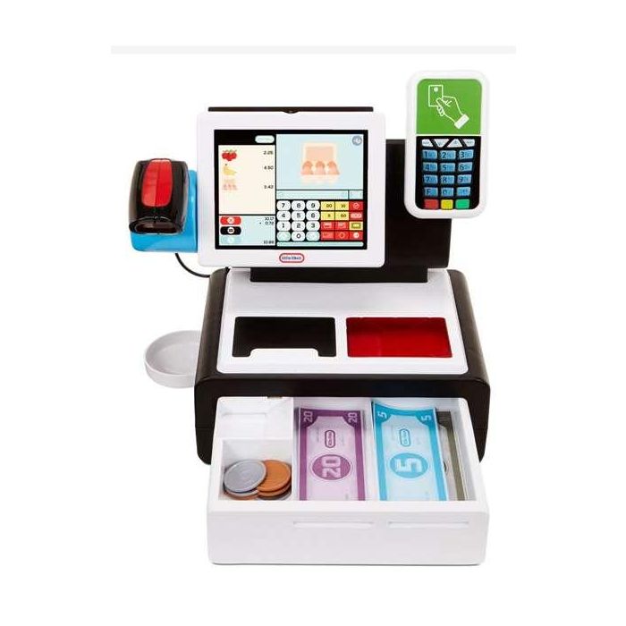 Mi primera caja registradora interactiva de supermercado 26,60x42,54x20,95 cm 1 Mi primera caja registradora interactiva de supermercado 26,60x42,54x20,95 cm 1