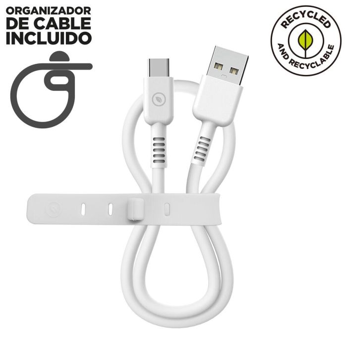 muvit for change cable USB a Tipo C 3A/27W 0.2m blanco 14