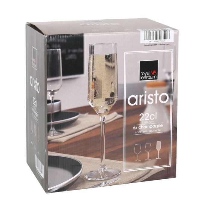 Royal Leerdam Set 6 Copas Champagne Aristo 22 cl 5