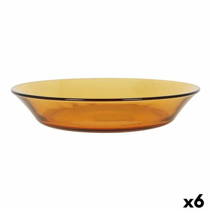 Plato Hondo Duralex Lys Ámbar 19.5 cm (24 Unidades) Plato Hondo Duralex Lys Ámbar 19.5 cm (24 Unidades)