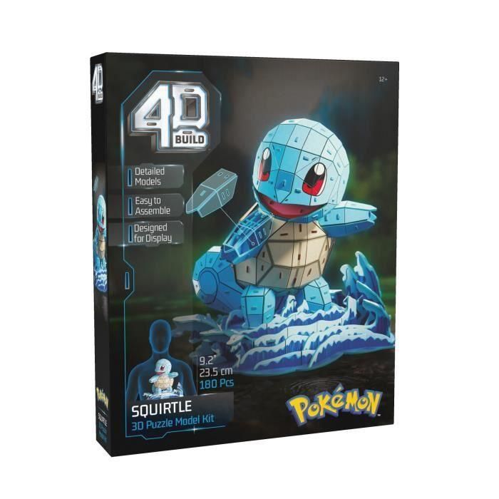 Spinmaster Puzzle 3D Pokémon Squirtle SPI6075064 - 180 piezas - 24 cm - 12 años