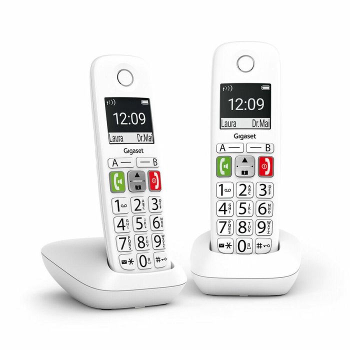 Gigaset L36852-H2901-D202 Teléfono Inalámbrico E290 Duo Blanco