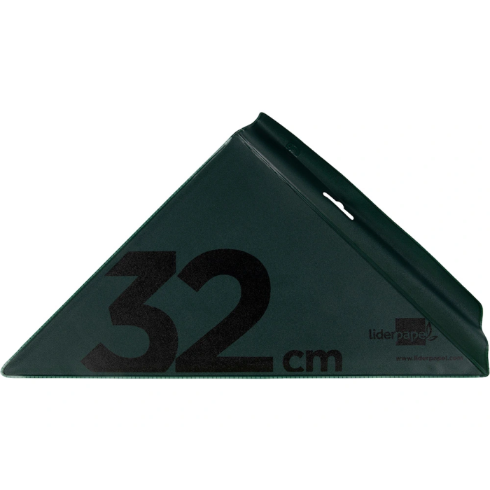 Liderpapel Escuadra 32 cm acrílico verde 2