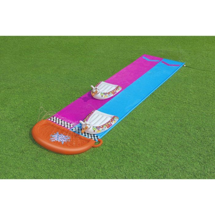 Bestway Pista Deslizante con Hinchables Doble Animales Llama 488x138 cm +3 Años Jardin 52320 1