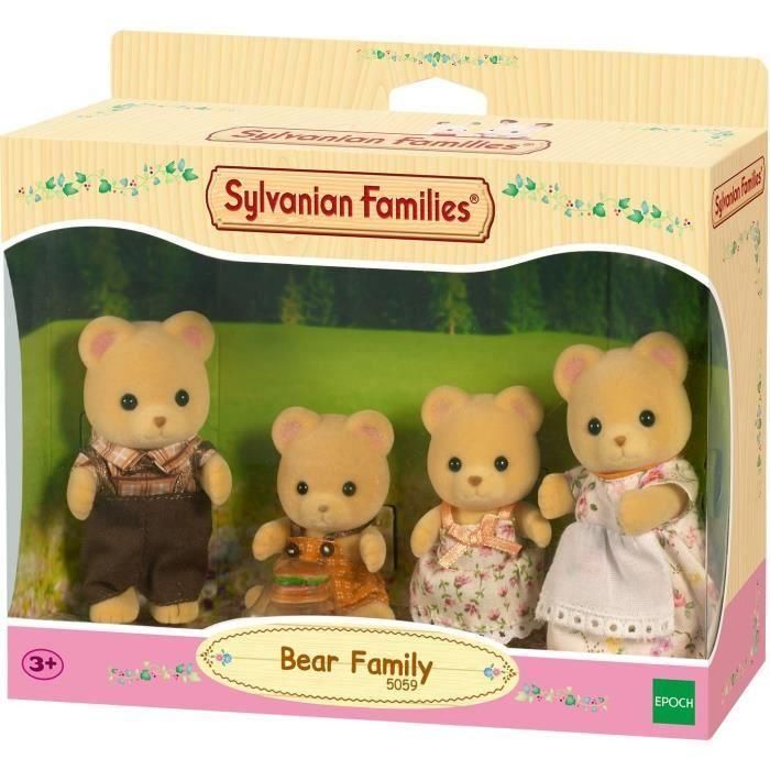 Sylvanian Families 5059 Familia de Osos con Papa, Mama, Hijo e Hija - Figuras con Ropa Extraíble y Hamburguesa - Para Niñas 4+ Años 3 Sylvanian Families 5059 Familia de Osos con Papa, Mama, Hijo e Hija - Figuras con Ropa Extraíble y Hamburguesa - Para Niñas 4+ Años 3
