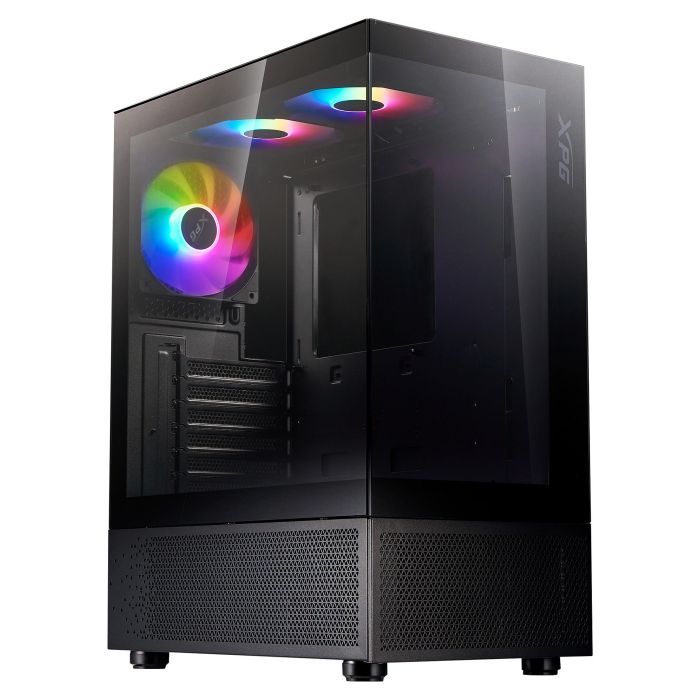 XPG Invader X Mini Midi Tower PC Caja Negro ATX 5 Ventiladores ARGB Ventana Lateral Compacta con Vista Panorámica XPG Invader X Mini Midi Tower PC Caja Negro ATX 5 Ventiladores ARGB Ventana Lateral Compacta con Vista Panorámica