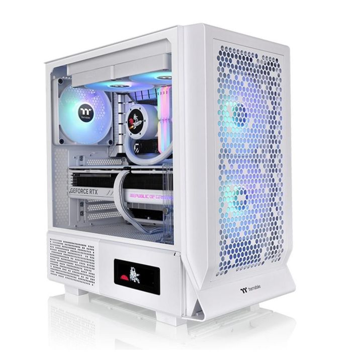 Thermaltake Ceres 330 TG Caja PC Midi Tower Blanca con 2 Ventiladores Frontales de 140mm