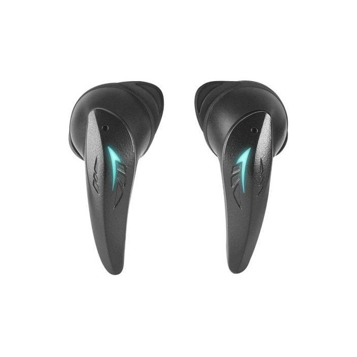 Mars Gaming MHI-Ultra Auriculares Inalámbricos TWS Bluetooth 5.3, ANC+ENC, Batería 24h, Carga Inalámbrica, RGB Flow, IPX4, Negros 1